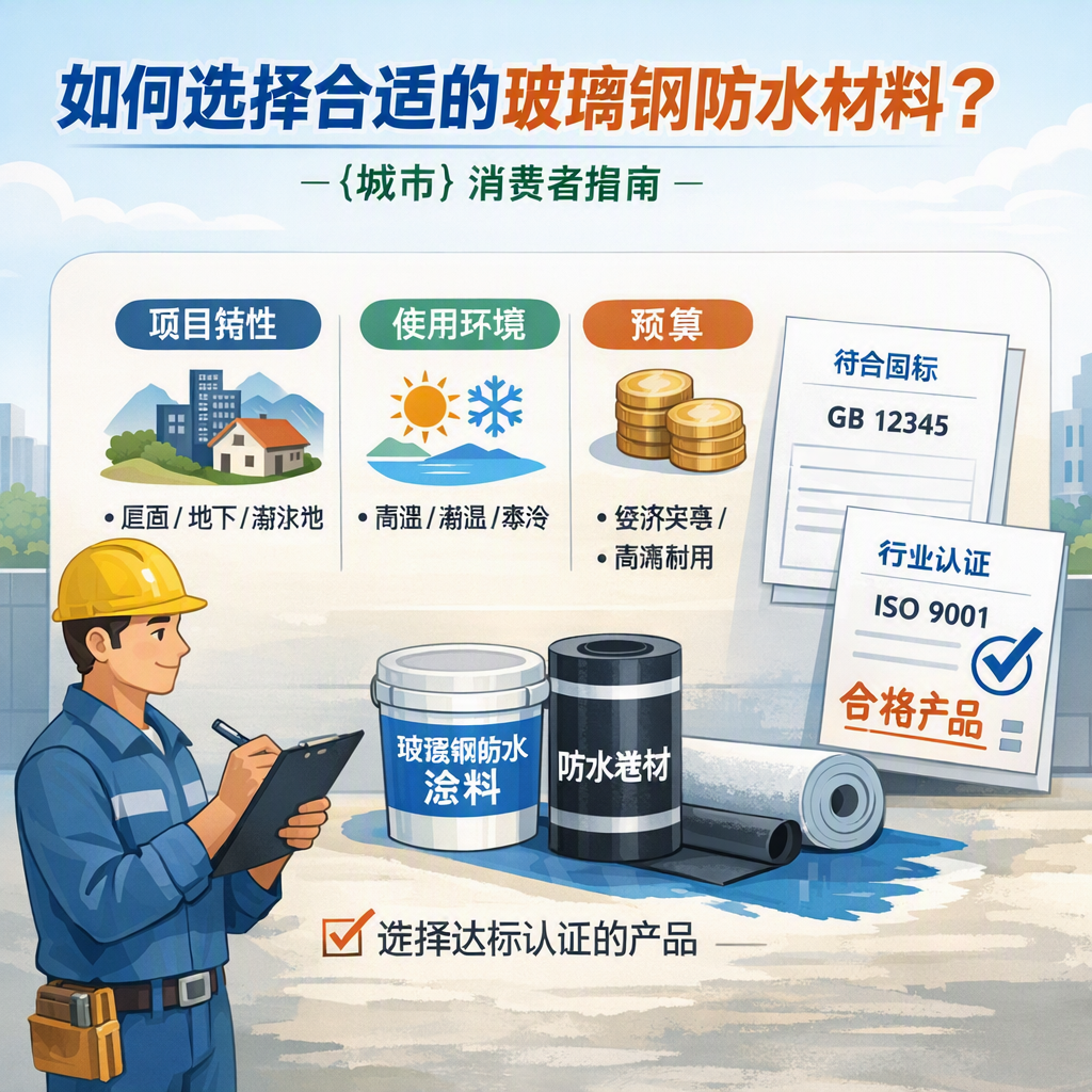 如何判定玻璃钢防水材料的合格标准? 赣州 消费者指南