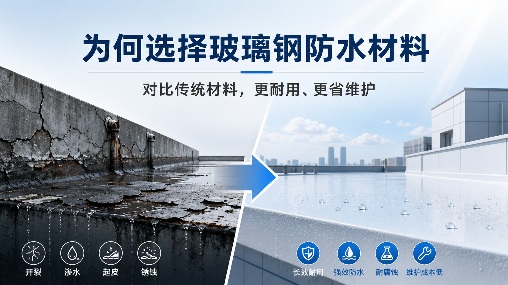 在赣州，为何选择玻璃钢防水材料而非传统材料