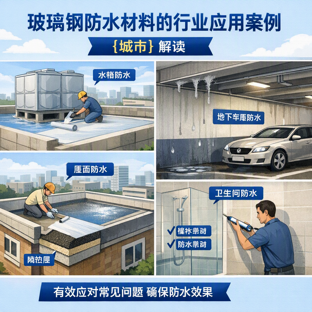 玻璃钢防水材料的行业应用案例，赣州解读
